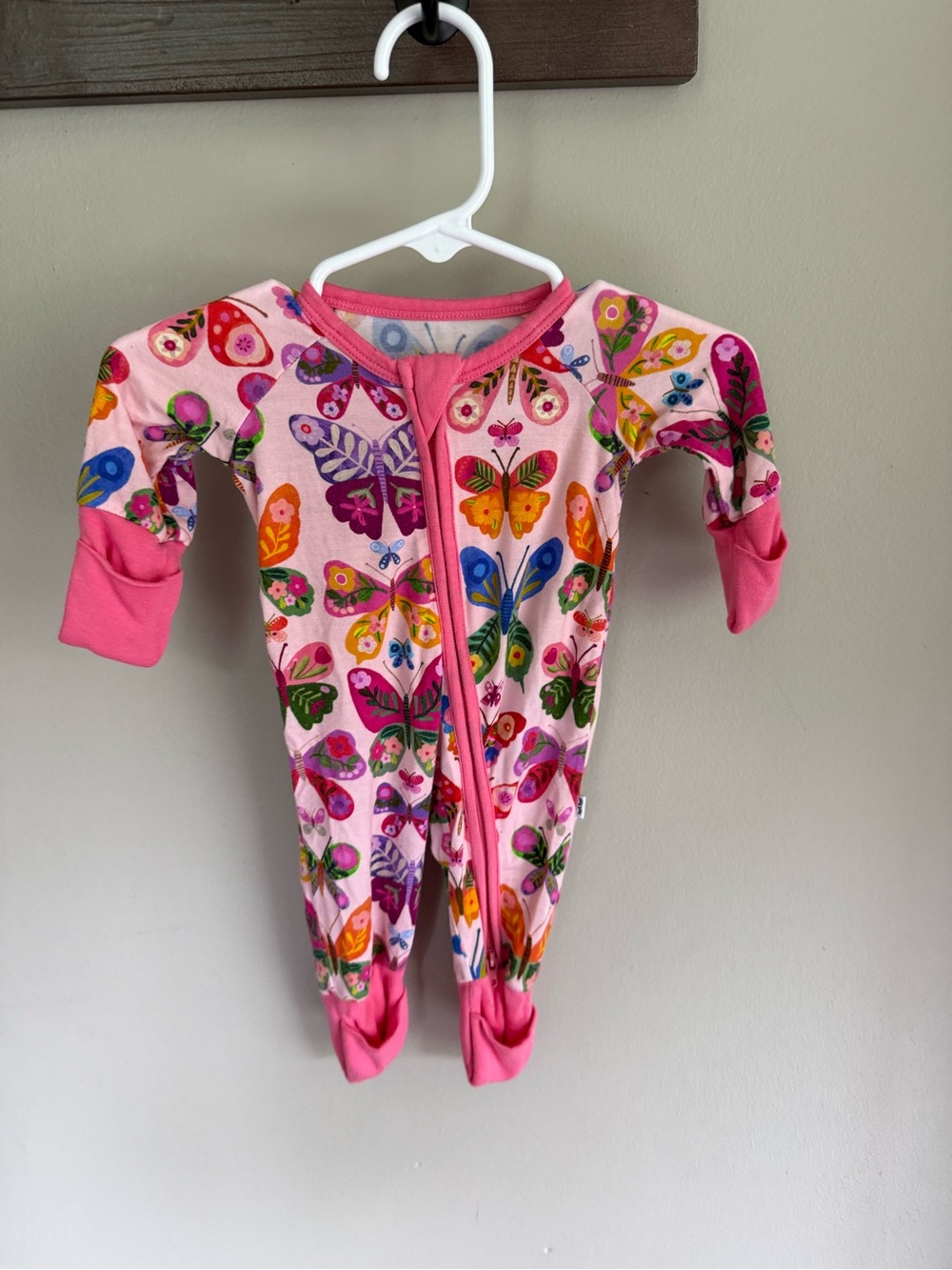 Little Sleepies Preemie butterflies zippy